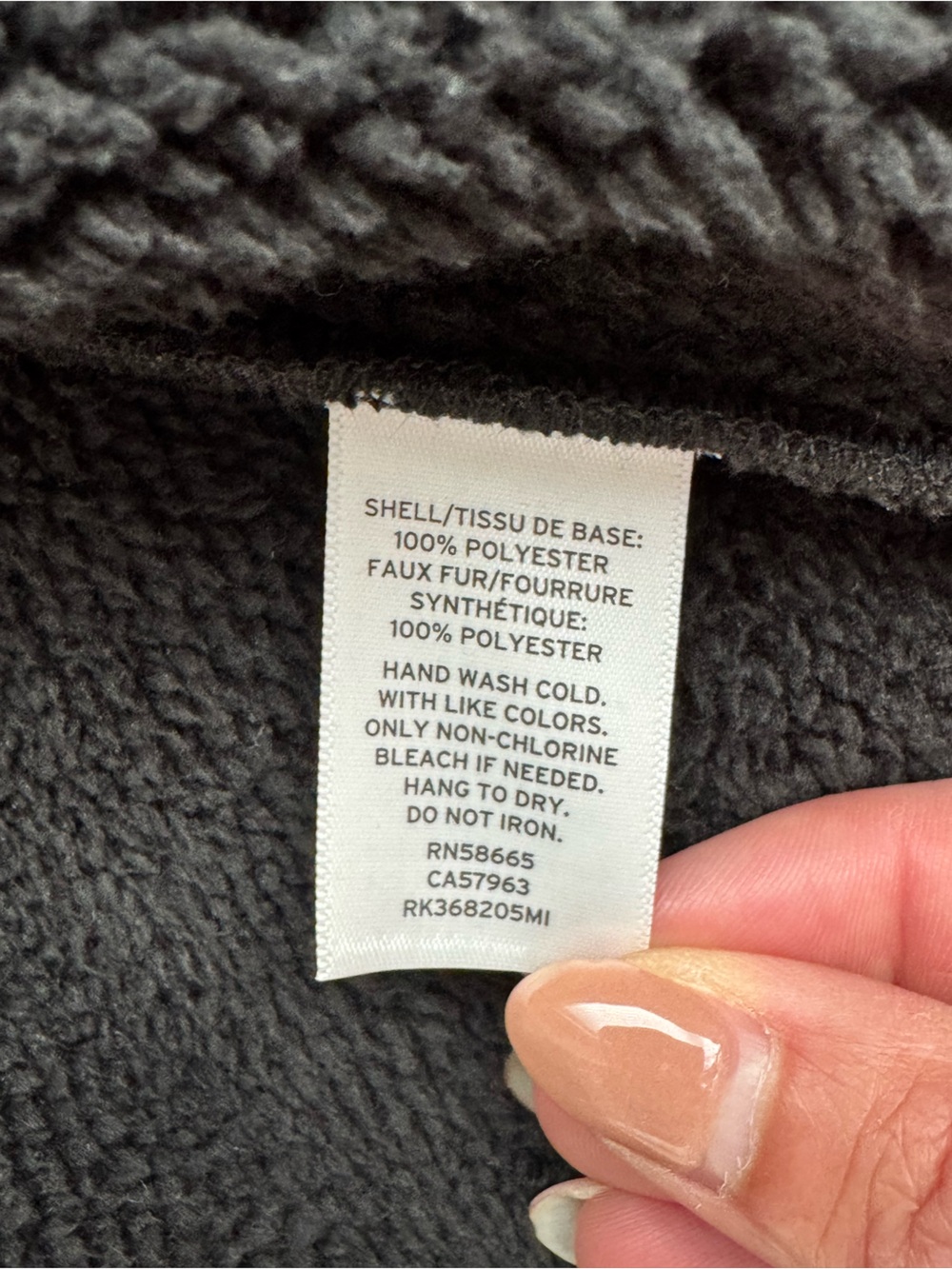 Susina Black Faux-Shearling Sleeveless Vest Size Small - Picture 4 of 5